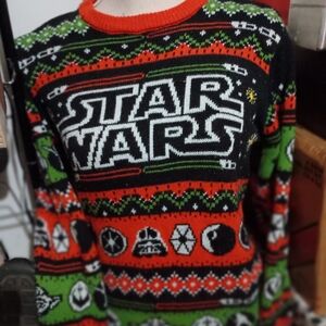 Star Wars Festive Sweater - Black, Red, Green